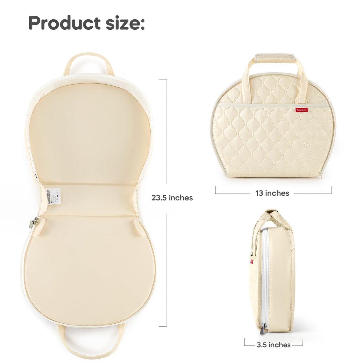 Portable Waterproof Leather Diaper Changing Pad Compact for Travel Diaper Bag, Easy Clean, Newborn Baby, Green