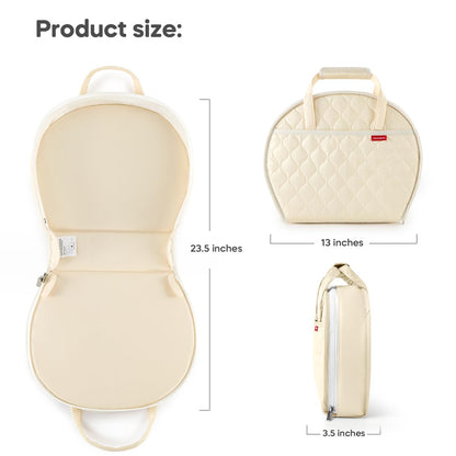 Portable Waterproof Leather Diaper Changing Pad Compact for Travel Diaper Bag, Easy Clean, Newborn Baby, Green