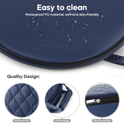 Portable Waterproof Leather Diaper Changing Pad Compact for Travel Diaper Bag, Easy Clean, Newborn Baby, Green
