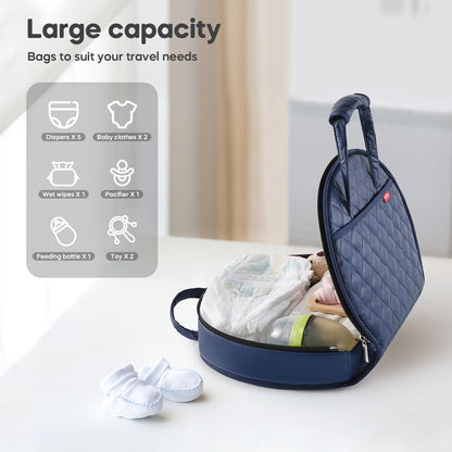 Portable Waterproof Leather Diaper Changing Pad Compact for Travel Diaper Bag, Easy Clean, Newborn Baby, Green