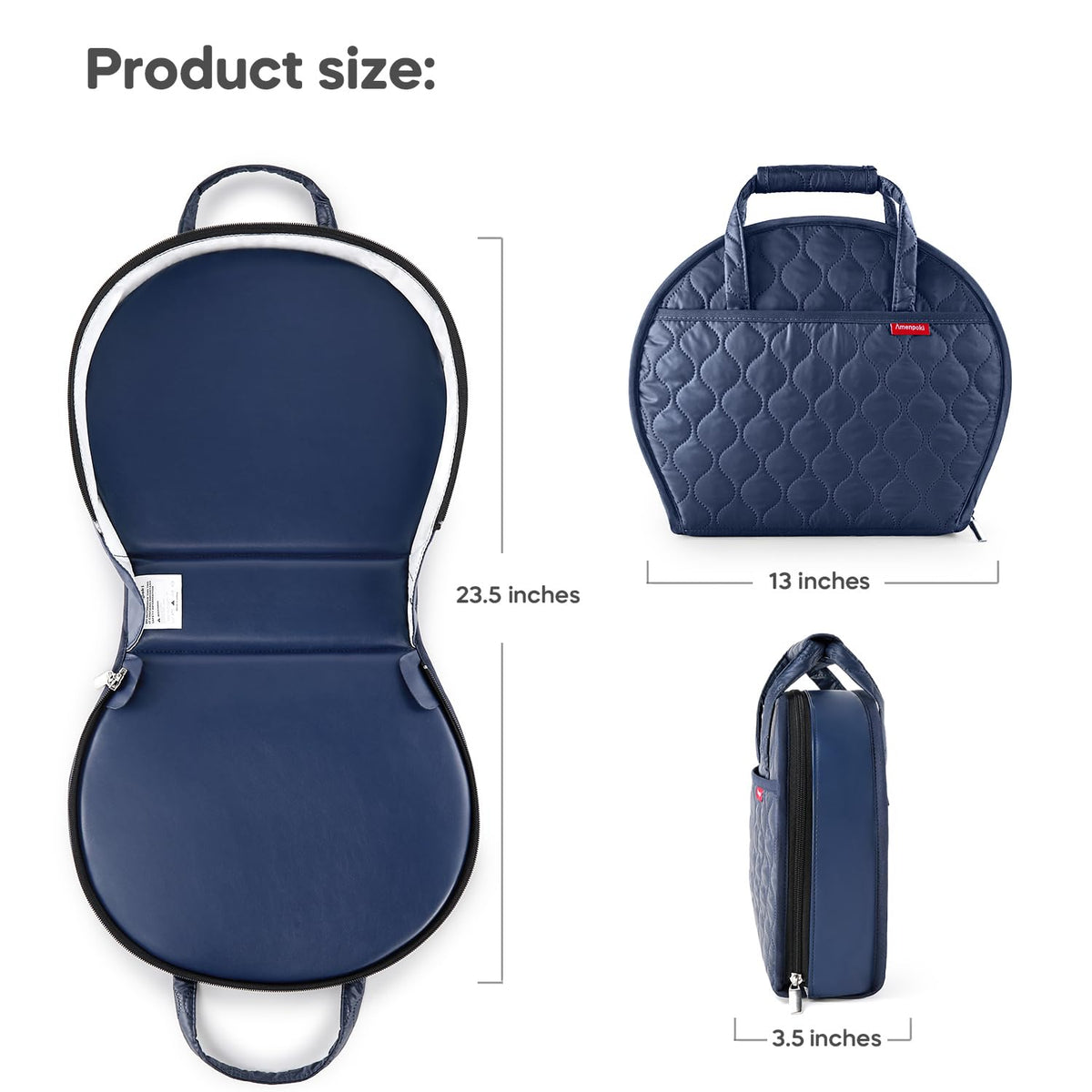 Portable Waterproof Leather Diaper Changing Pad Compact for Travel Diaper Bag, Easy Clean, Newborn Baby, Green