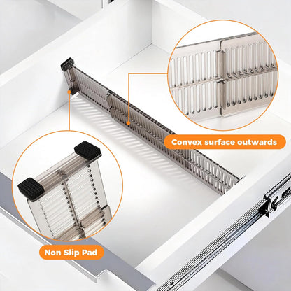 12 Pack Drawer Dividers for Clothes, 3.15" High, 10.83-20.08'' Adjustable