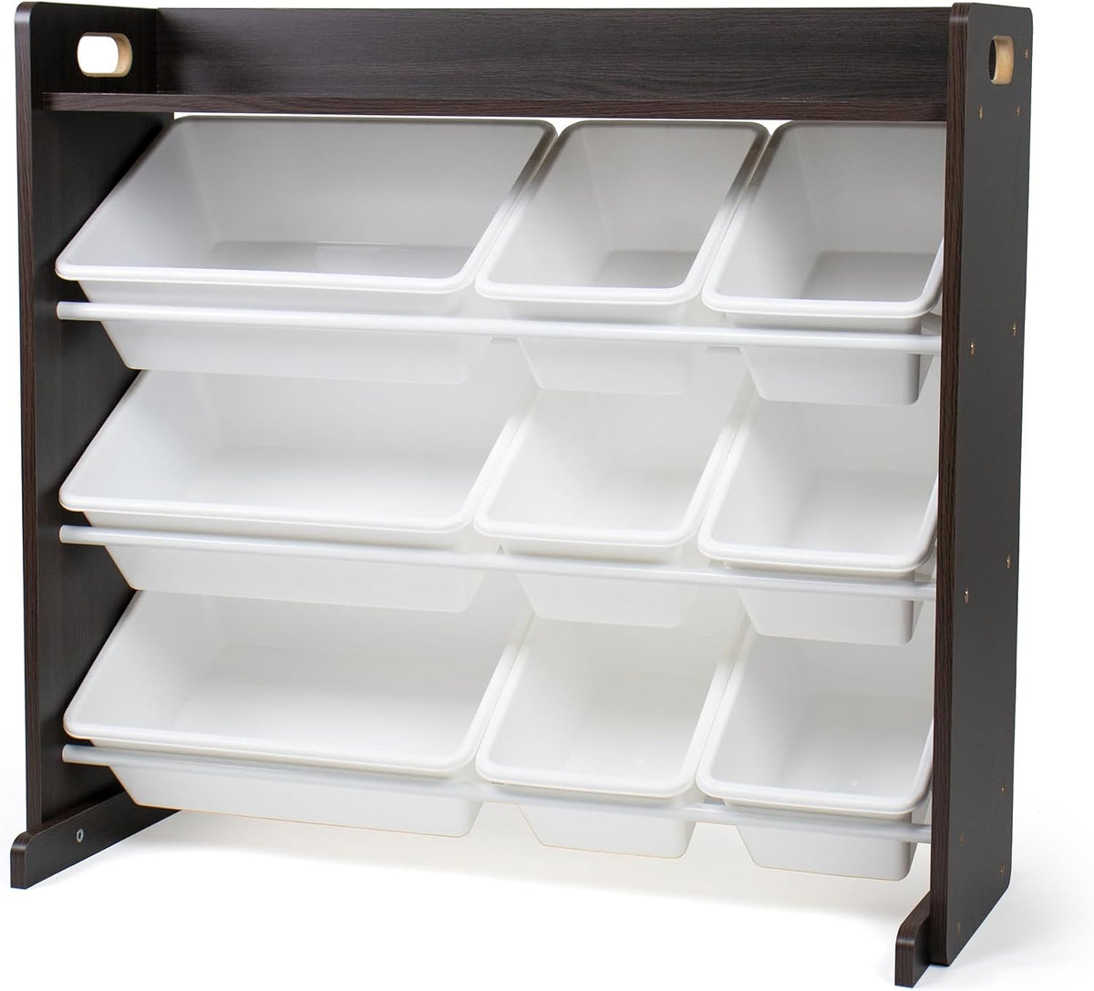 Kids Toy Organizer with Display Shelf, 9 Bins, 3 Tier Storage