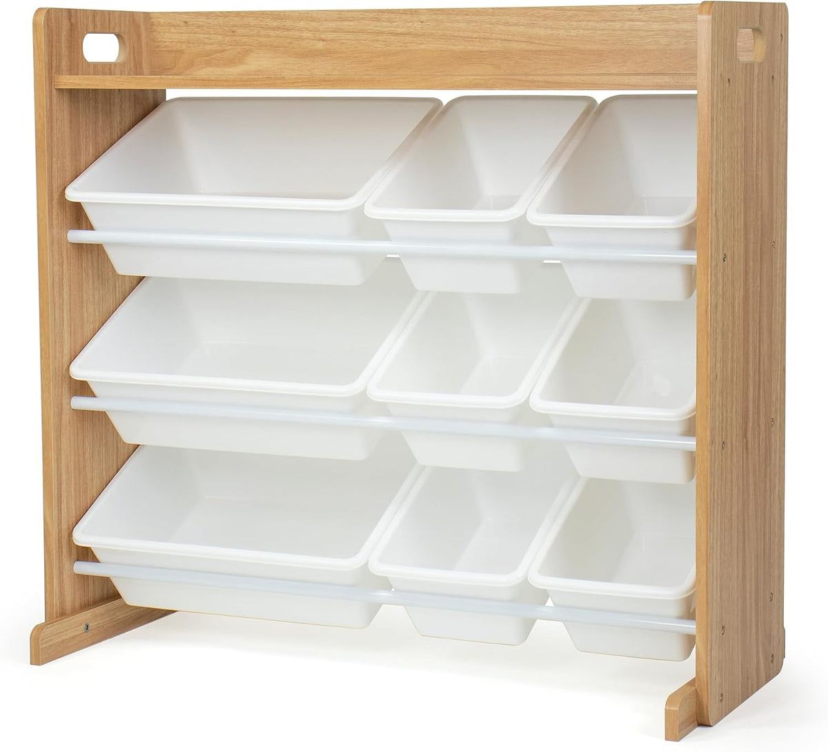 Kids Toy Organizer with Display Shelf, 9 Bins, 3 Tier Storage