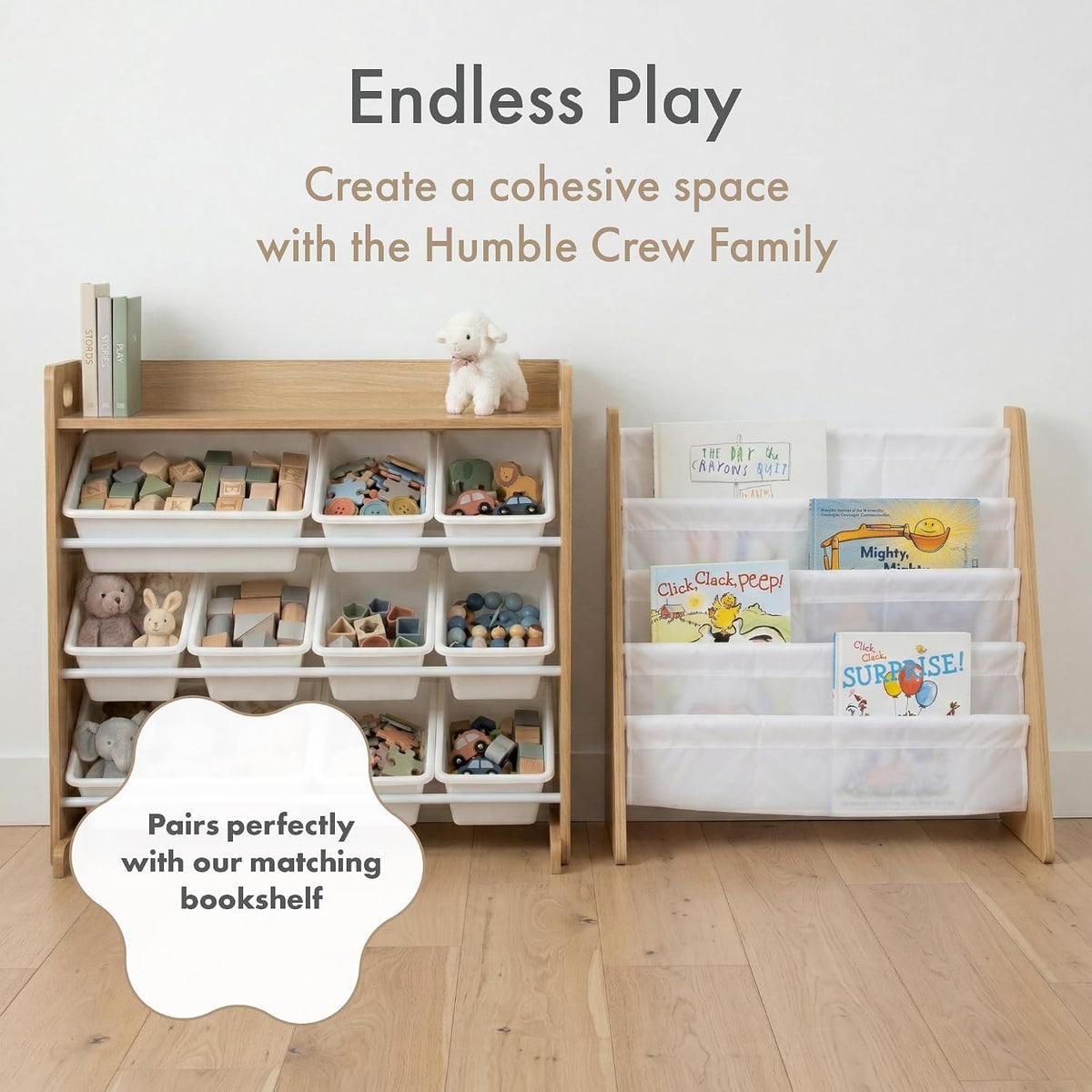 Kids Toy Organizer with Display Shelf, 9 Bins, 3 Tier Storage