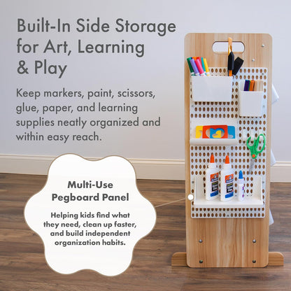 Kids Toy Organizer with Display Shelf, 9 Bins, 3 Tier Storage