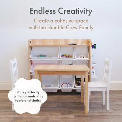 Kids Toy Organizer with Display Shelf, 9 Bins, 3 Tier Storage