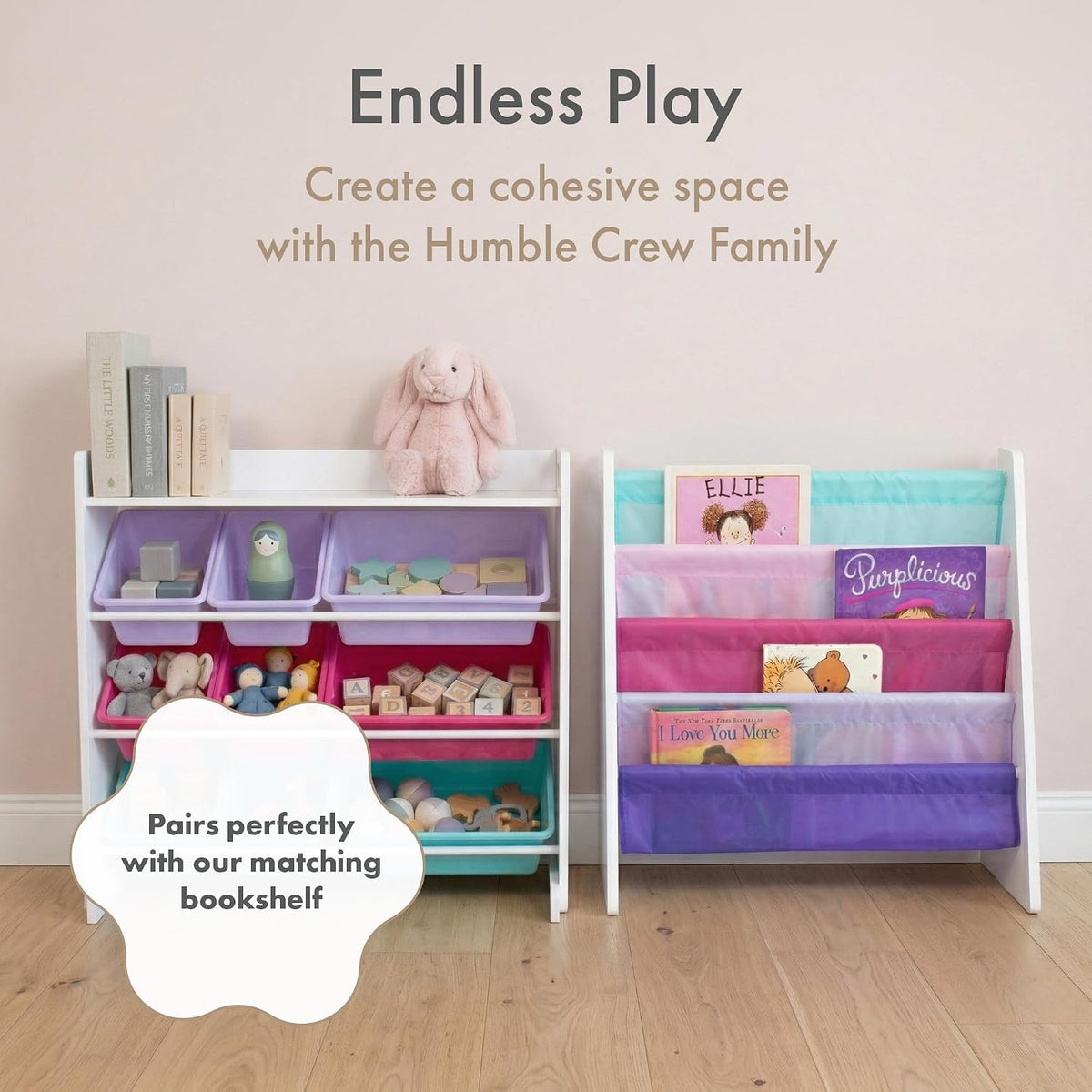 Kids Toy Organizer with Display Shelf, 9 Bins, 3 Tier Storage