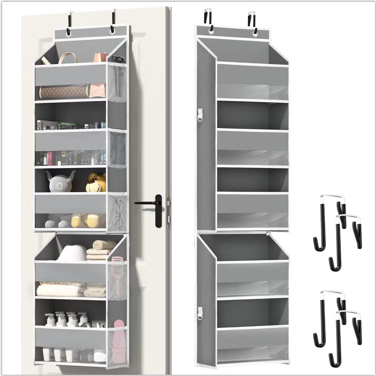Over Door Organizer for Bedroom, Bathroom, Nursery, Dorm