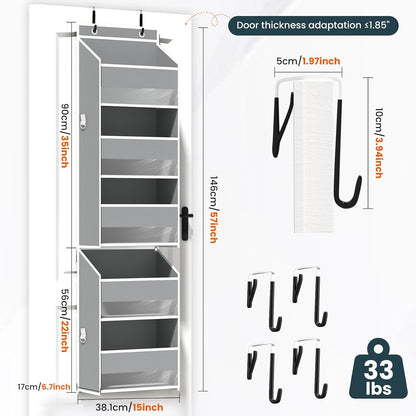 Over Door Organizer for Bedroom, Bathroom, Nursery, Dorm