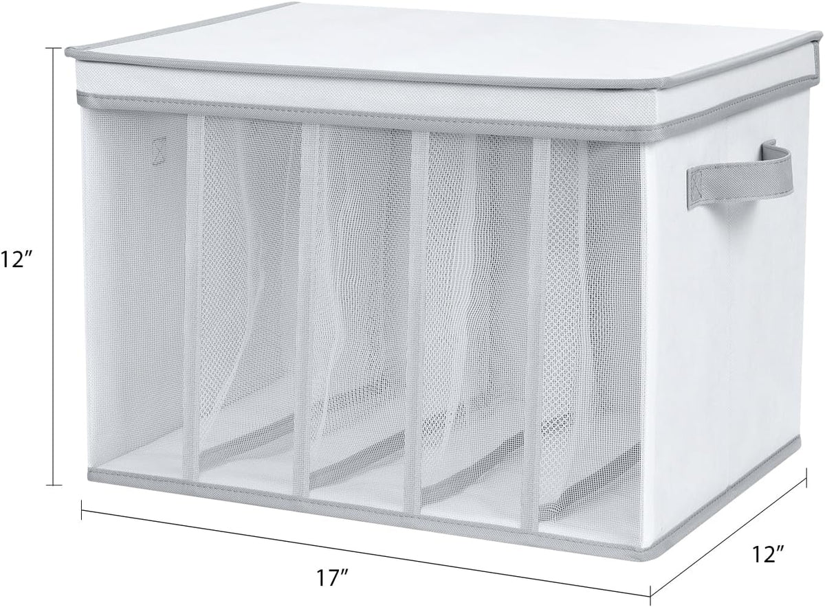 Extra Large Jeans Drawer Organizers for Clothing, 7 Grids, 2 Pack