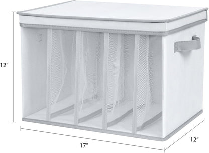 Extra Large Jeans Drawer Organizers for Clothing, 7 Grids, 2 Pack