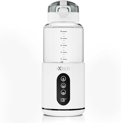 Portable Water Warmer for Travel, Instant Breastmilk, Baby Formula, Water, Portable Bottle Warmer, 10., Ounces with Adjustable Temperature Control, Rechargeable and Wireless.