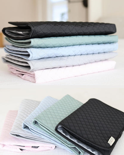 Diaper Changing Pad Portable, Baby Changing Mat with Magnetic Latches, Travel Pad for Diaper Bag, Baby Essentials, Wipeable & Waterproof Mat (Soft Sand, Regular)