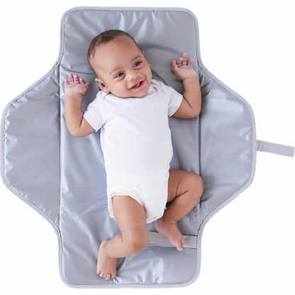 Diaper Changing Pad Portable, Baby Changing Mat with Magnetic Latches, Travel Pad for Diaper Bag, Baby Essentials, Wipeable & Waterproof Mat (Soft Sand, Regular)