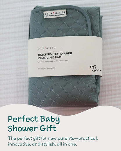 Diaper Changing Pad Portable, Baby Changing Mat with Magnetic Latches, Travel Pad for Diaper Bag, Baby Essentials, Wipeable & Waterproof Mat (Soft Sand, Regular)