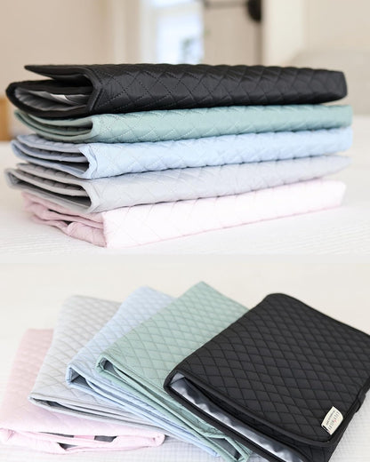 Diaper Changing Pad Portable, Baby Changing Mat with Magnetic Latches, Travel Pad for Diaper Bag, Baby Essentials, Wipeable & Waterproof Mat (Soft Sand, Regular)