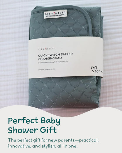 Diaper Changing Pad Portable, Baby Changing Mat with Magnetic Latches, Travel Pad for Diaper Bag, Baby Essentials, Wipeable & Waterproof Mat (Soft Sand, Regular)