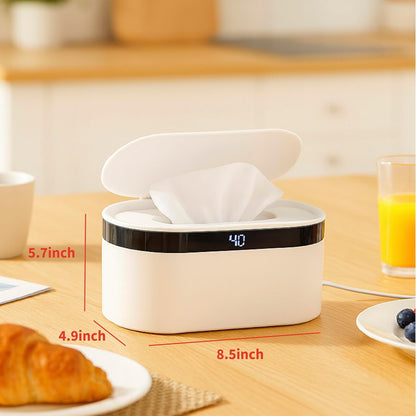 Portable Baby Wipe Warmer – USB, Adjustable Heat, Ultra-Quiet, Portable