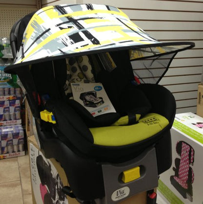 Sun Shade for Strollers and Car Seats (Black) UPF 50+