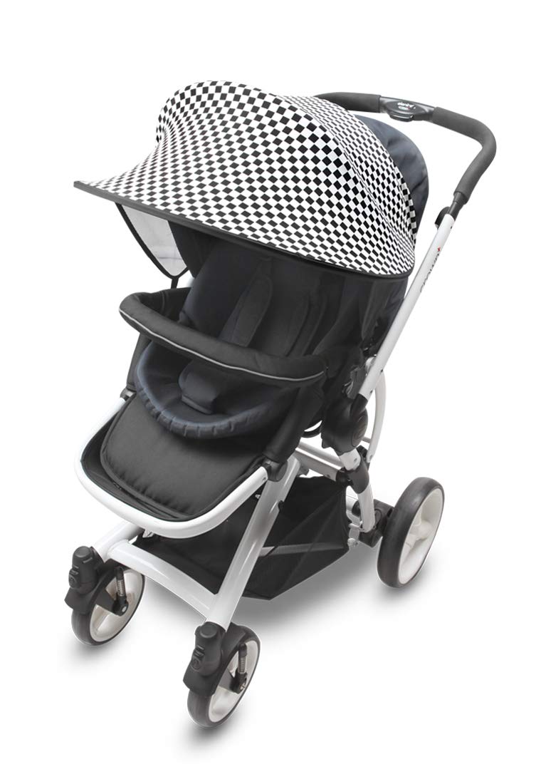 Sun Shade for Strollers and Car Seats (Black) UPF 50+