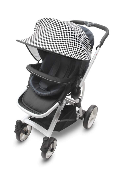 Sun Shade for Strollers and Car Seats (Black) UPF 50+