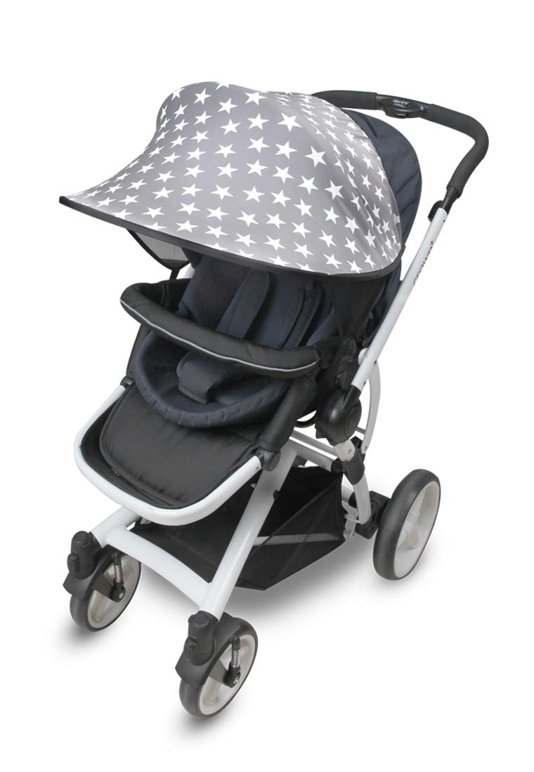 Sun Shade for Strollers and Car Seats (Black) UPF 50+
