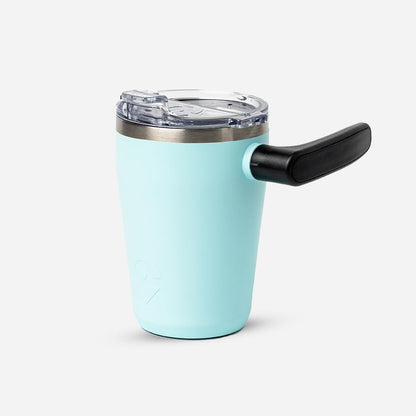 The AM 17 oz Stainless Steel Vacuum Insulated Coffee Mug with 180° Rotating Swivel Handle and Lockable Spill Proof Lid – Travel Tumbler for Outdoor, Home & Office - Navy