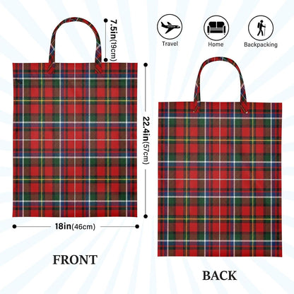 Stewart Tartan Plaid Waterproof Travel Laundry Bag Reusable 2-piece