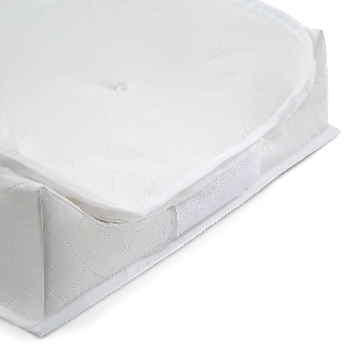 Contoured Changing Pad, Waterproof and Wipeable, Ultra-Soft Memory Foam Pillow Top Cover, Fits Most Changing Toppers, Non-Skid Bottom Secure Grip Baby Diaper Changing Pad for Dresser
