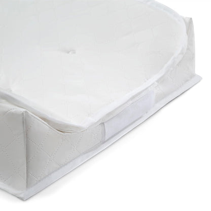 Contoured Changing Pad, Waterproof and Wipeable, Ultra-Soft Memory Foam Pillow Top Cover, Fits Most Changing Toppers, Non-Skid Bottom Secure Grip Baby Diaper Changing Pad for Dresser