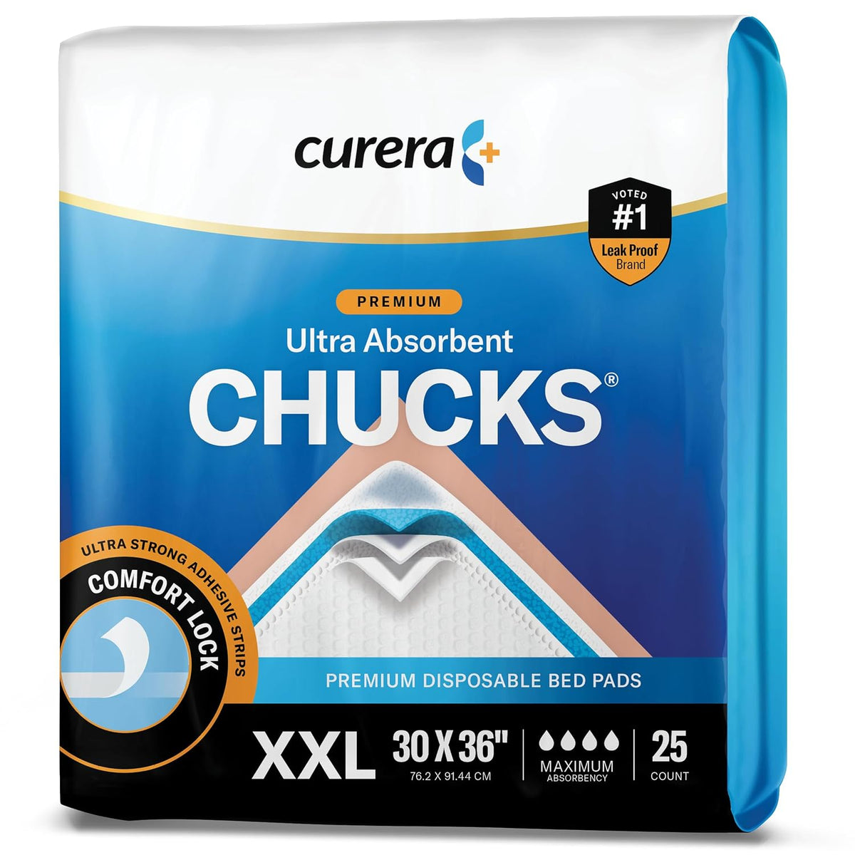 Chuckles® 5-Layer Disposable Changing Pads - 17x24 [50-Pack] Baby Liners