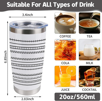 Hidden Message 20oz Insulated Stainless Steel Tumbler with Lid & Straw | Funny Prank Gift for Coworkers, Friends & Family, Ideal White Elephant & Birthday Office Gift