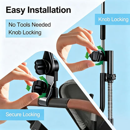 Stroller Sunshade Compatible with Uppababy, Clip On Umbrella for Stroller with Adjustable Clamp, UPF 50+ UV Protection for Baby Strollers, Pushchairs, Beach Chairs for Sun & Rain Protection