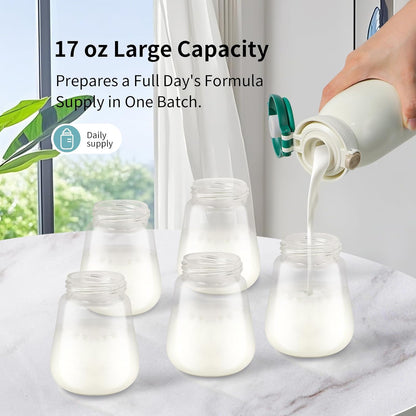 Portable Bottle Warmer, 17oz Travel Milk Warmer with Precise Temp Control