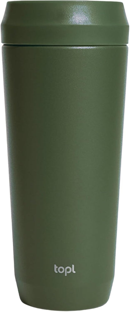 To Go Coffee Cup – Insulated Travel Coffee Mug with 360° Leak‑Safe Lid, Stainless Steel Coffee Tumbler for Hot/Cold, Spill‑Resistant, BPA‑Free - Lavender, 20 oz