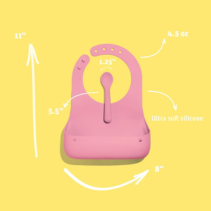 Avanchy Silicone Baby Bibs with Matching Spoon