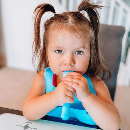 Avanchy Silicone Baby Bibs with Matching Spoon