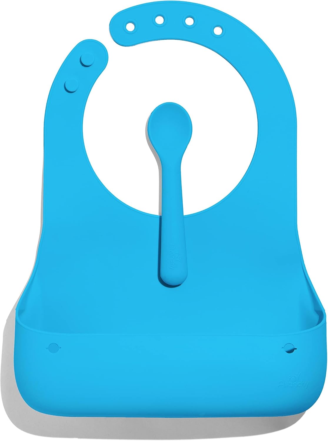 Avanchy Silicone Baby Bibs with Matching Spoon
