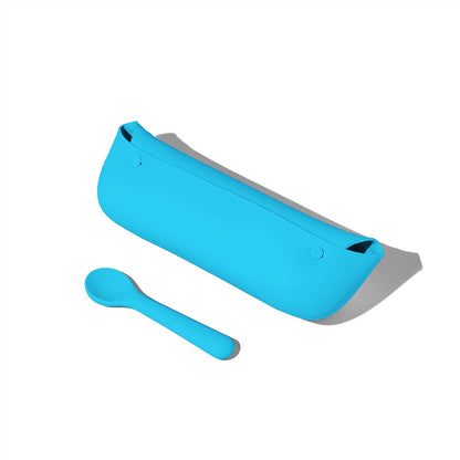 Avanchy Silicone Baby Bibs with Matching Spoon