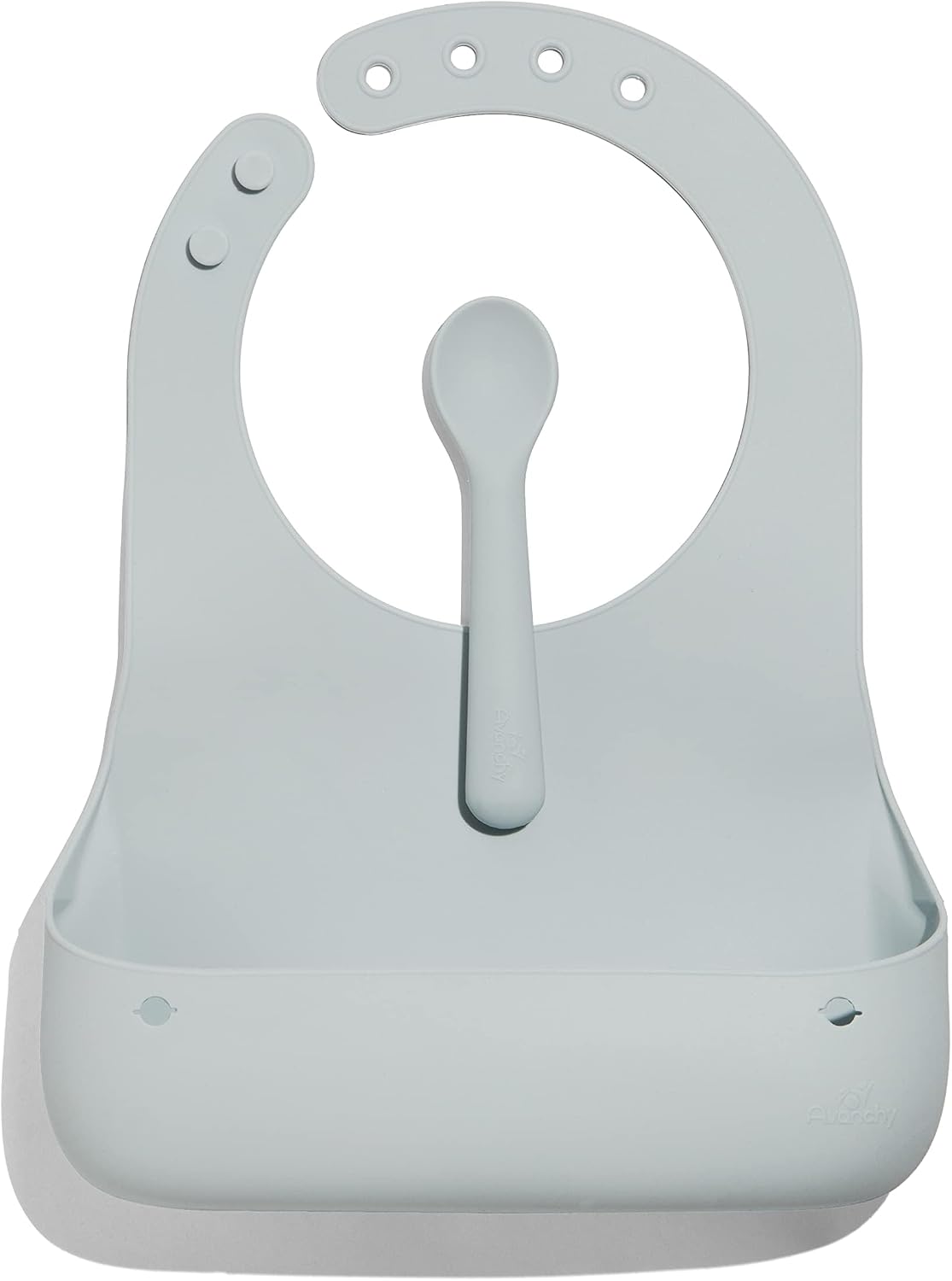 Avanchy Silicone Baby Bibs with Matching Spoon