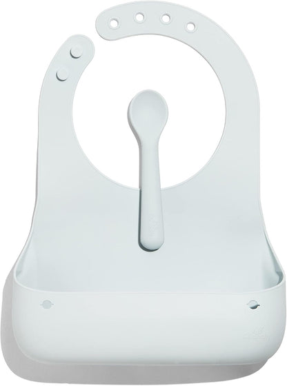 Avanchy Silicone Baby Bibs with Matching Spoon