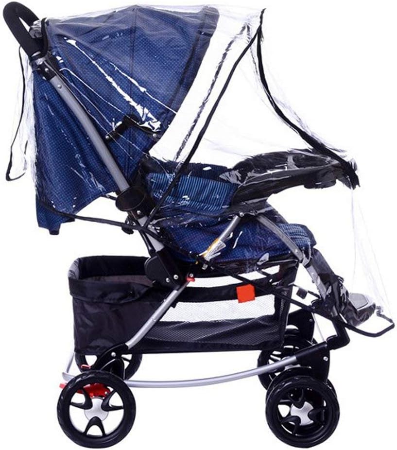 Stroller Rain Cover Breathable Stroller Weather Shield Universal, Reusable Buggy Pram Rain Cover Easy Installation Pushchairs Accessories Strollers Raincoat All Seasons