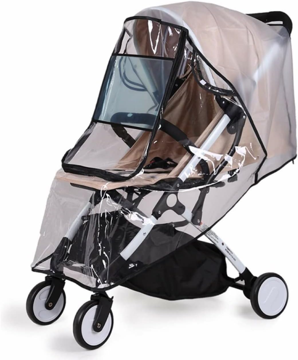 Stroller Rain Cover Breathable Stroller Weather Shield Universal, Reusable Buggy Pram Rain Cover Easy Installation Pushchairs Accessories Strollers Raincoat All Seasons