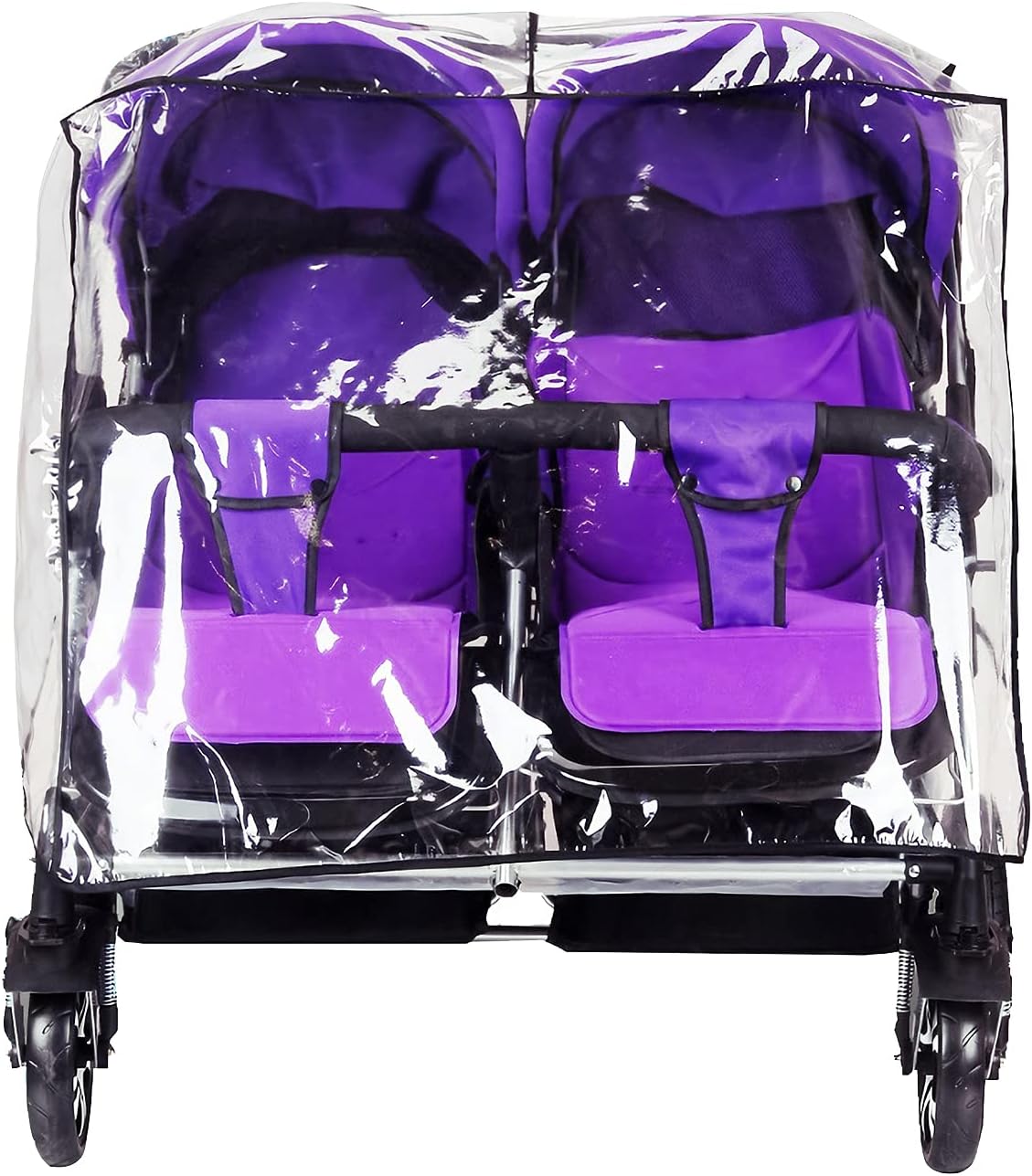 Stroller Rain Cover Breathable Stroller Weather Shield Universal, Reusable Buggy Pram Rain Cover Easy Installation Pushchairs Accessories Strollers Raincoat All Seasons