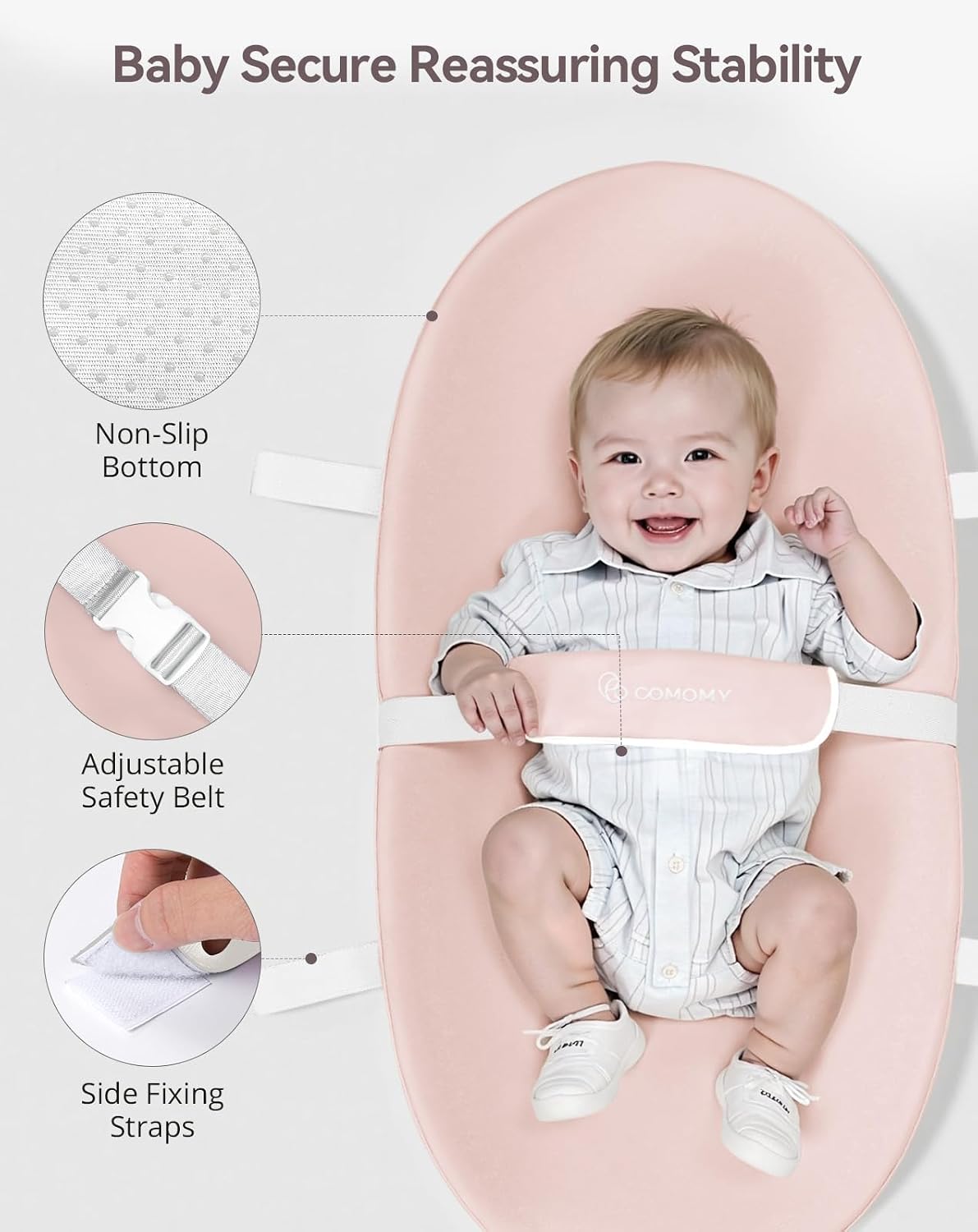 Baby Changing Pad with Wipeable & Waterproof PU Cover