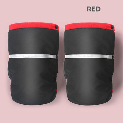 Stroller Hand Muffs Universal Stroller Warmmuffs Anti-Freeze Stroller Mittens Winter Waterproof Stroller Hand Warmer Muffs Warm Gloves for Pram Pushchair Motorcycle Handbar Stroller Accessories