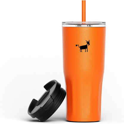 Ceramic Lined Coffee Travel Mug – Stainless Steel Travel Coffee Tumbler with Ceramic Liner, with lid, 21 OZ Cup for Hot and Cold Water Coffee at Home, Office, or On the Go (Latte Ombre)
