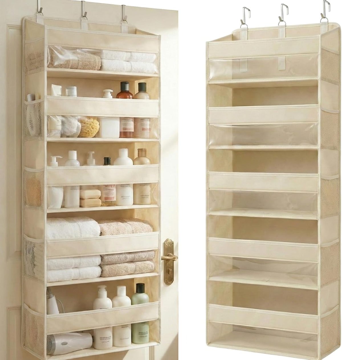 Over the Door Organizer 5-Shelf Closet Hanging Storage