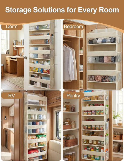 Over the Door Organizer 5-Shelf Closet Hanging Storage